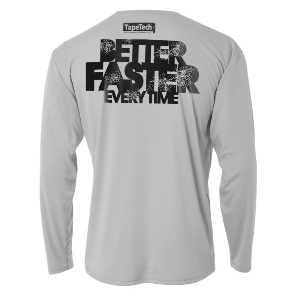 Better Faster DryFit Long Sleeve Tee in Gray - TapeTech Tool Company